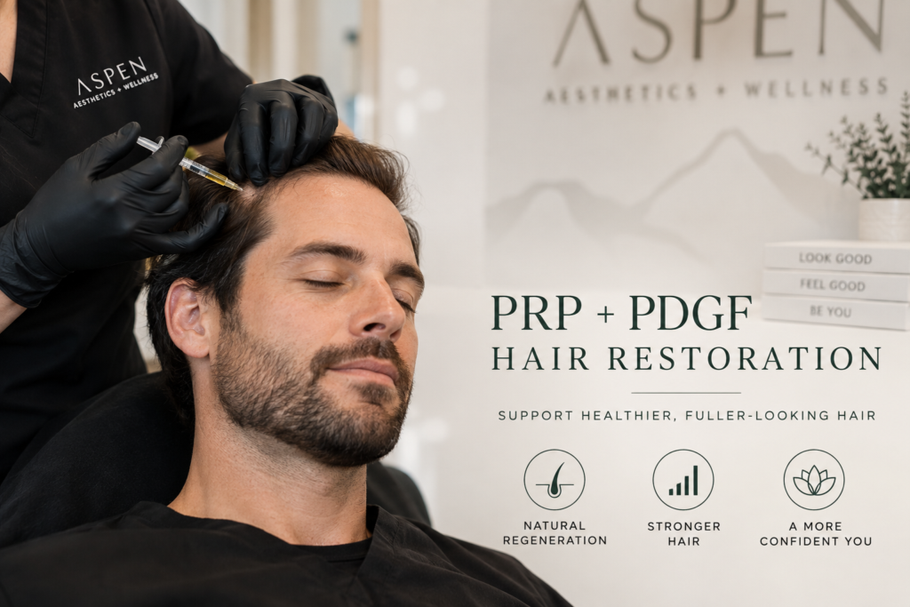 prp pdgf hair restoration aspen aesthetics 1